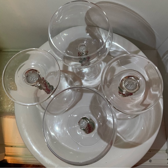 Set of 4 Lenox Festive Balloon Glasses with beads on stems - Picture 5 of 13